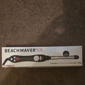 The Beachwaver Co. S.75 Ceramic Rotating Curling Iron - Black and White
